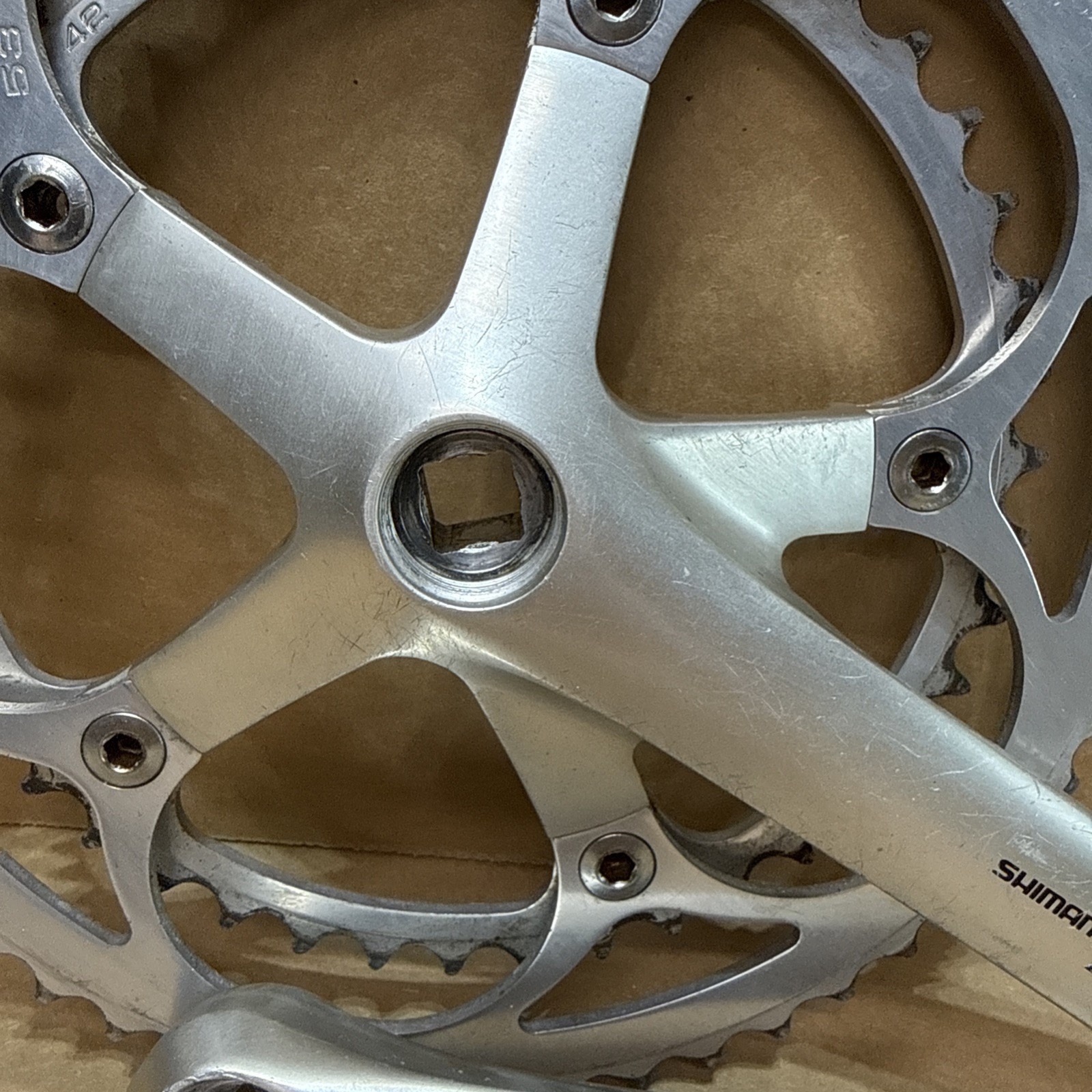 Shimano Ultegra 600 8 Speed 175 Road Crankset Cranks 53/39 bcc60