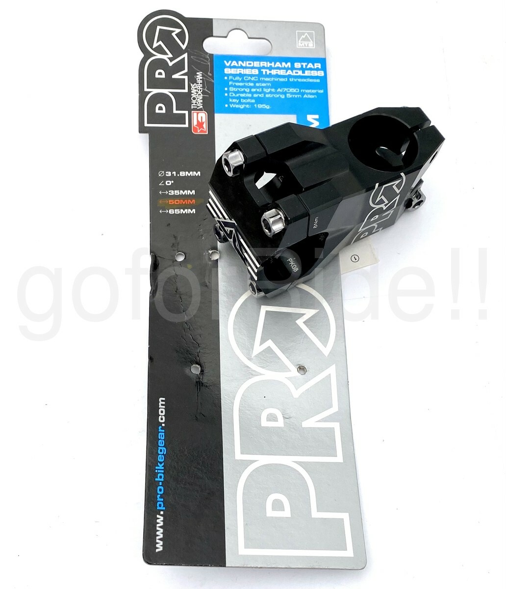 Shimano PRO CNC VANDERHAM Downhill DH MTB Bike,Bicycle Stem,31.8x50mm,0 Deg