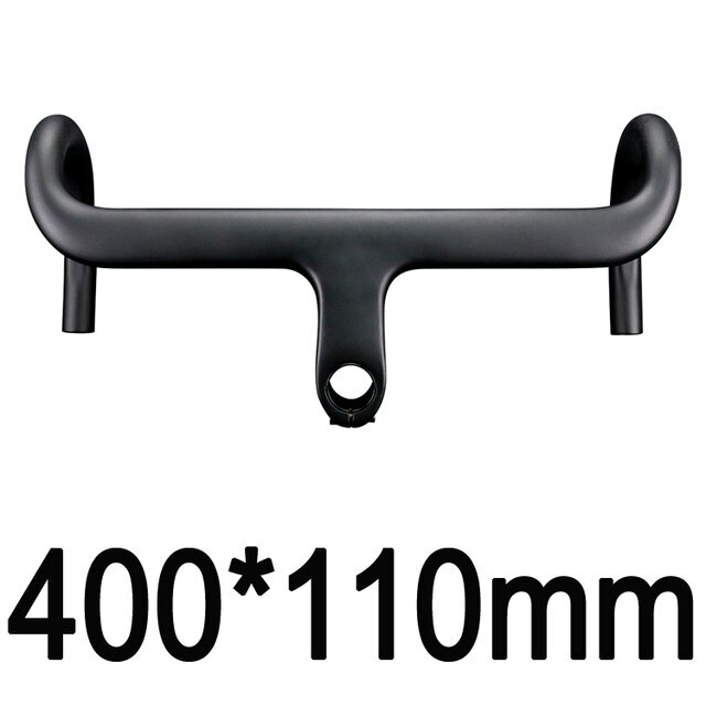 400/420/480mm Carbon Fiber Road Bike Integrated Handlebar Bicycle Drop Bar