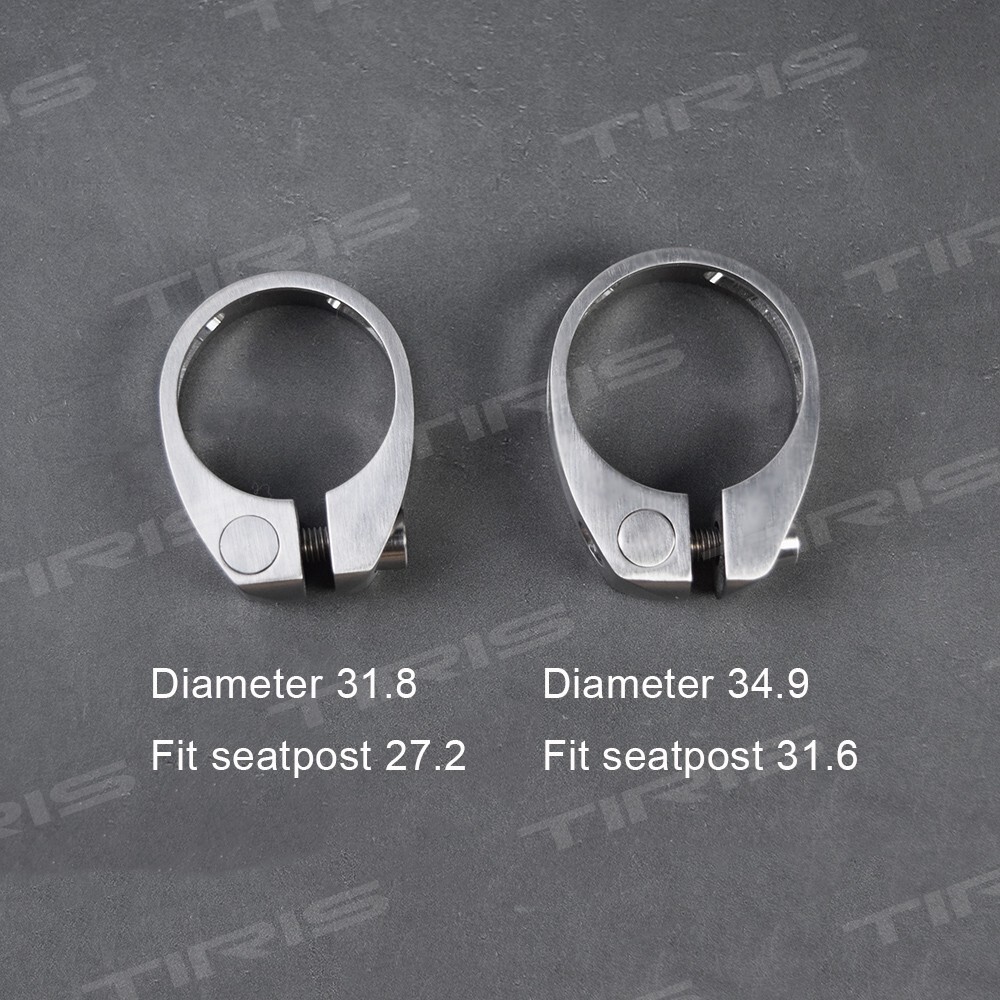 TIRIS Titanium Bicycle Seatpost Clamp Bike Seat Tube Collar clip 31.8/34.9