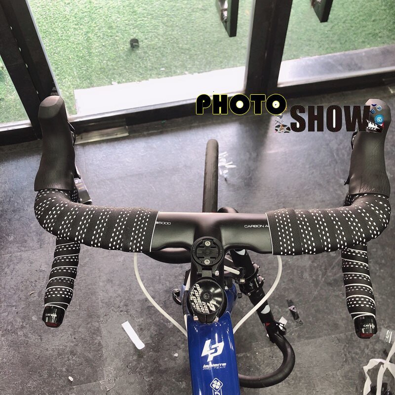 400/420/440mm Carbon Road Bike Integrated Handlebar Bicycle Bent Bars with Stem