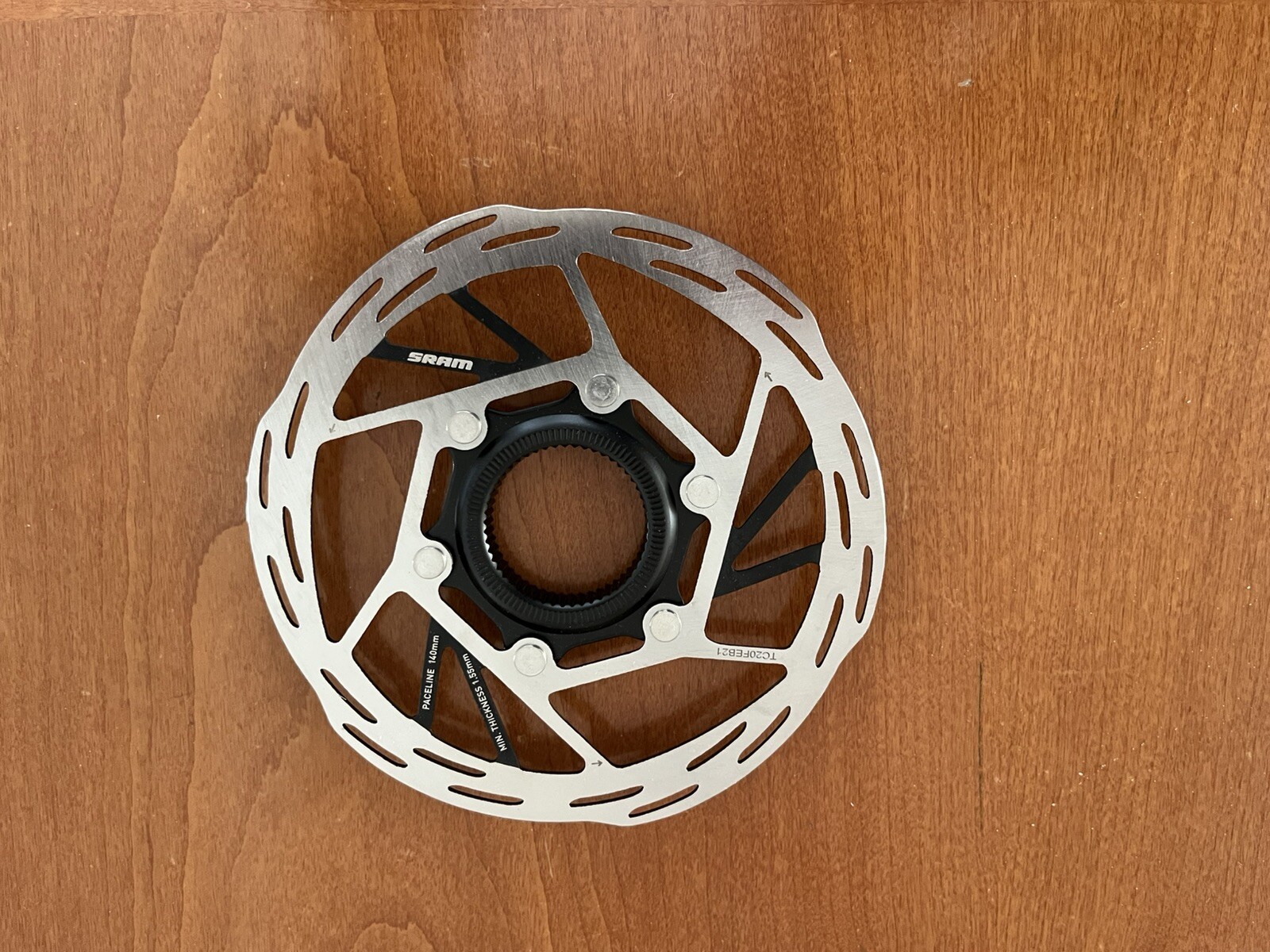 SRAM Paceline Disc Brake Rotor, 140mm, CenterLock, Silver/Black