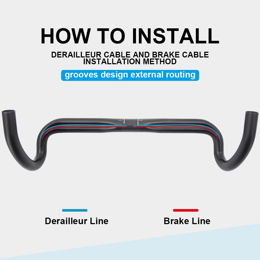 Carbon Racing Bike Handlebar Gravel Bike Road Drop Bicycle Handle Bars Cycling
