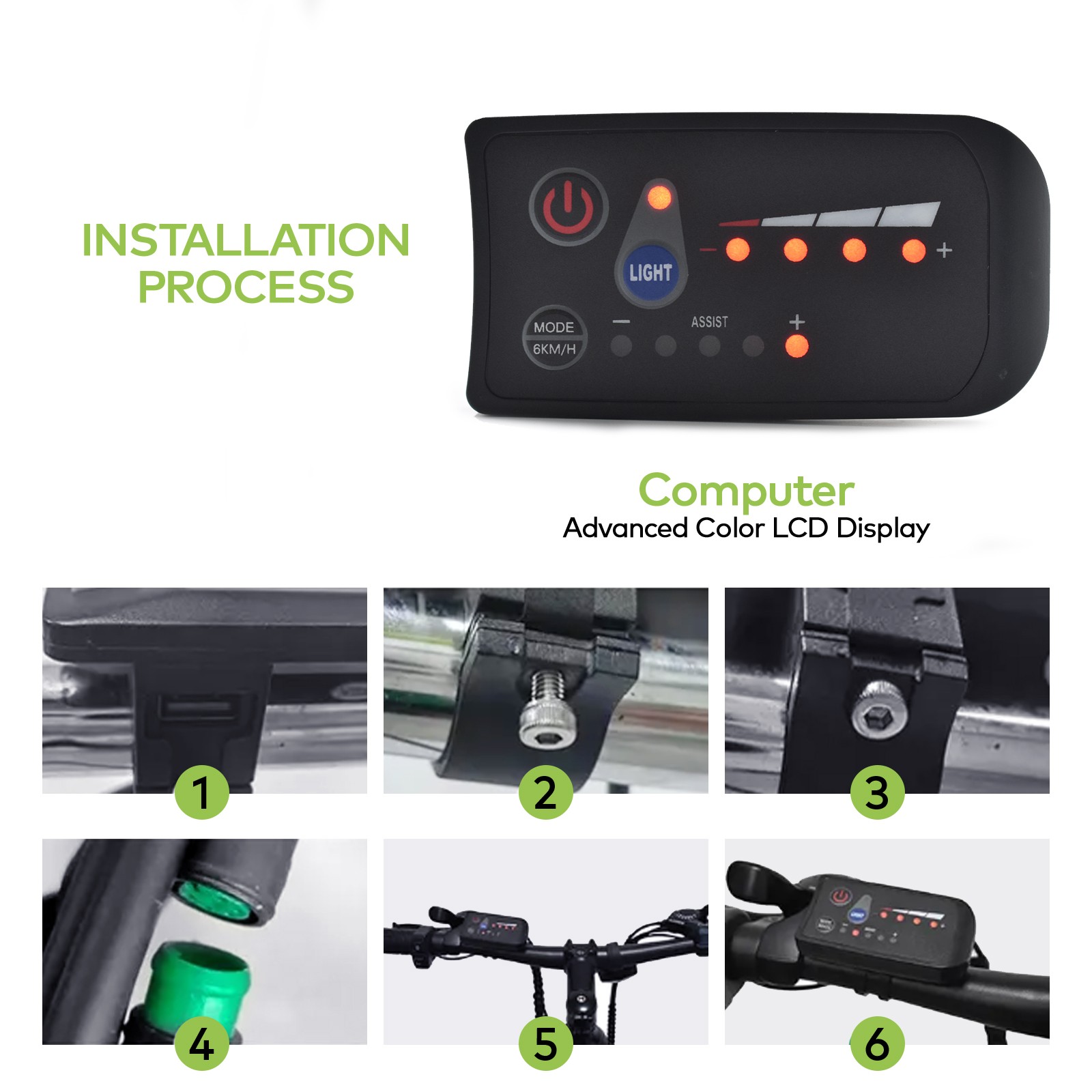 UART2 Waterproof Bicycle Computer S810 Backlit LCD Tracking for All Terrains