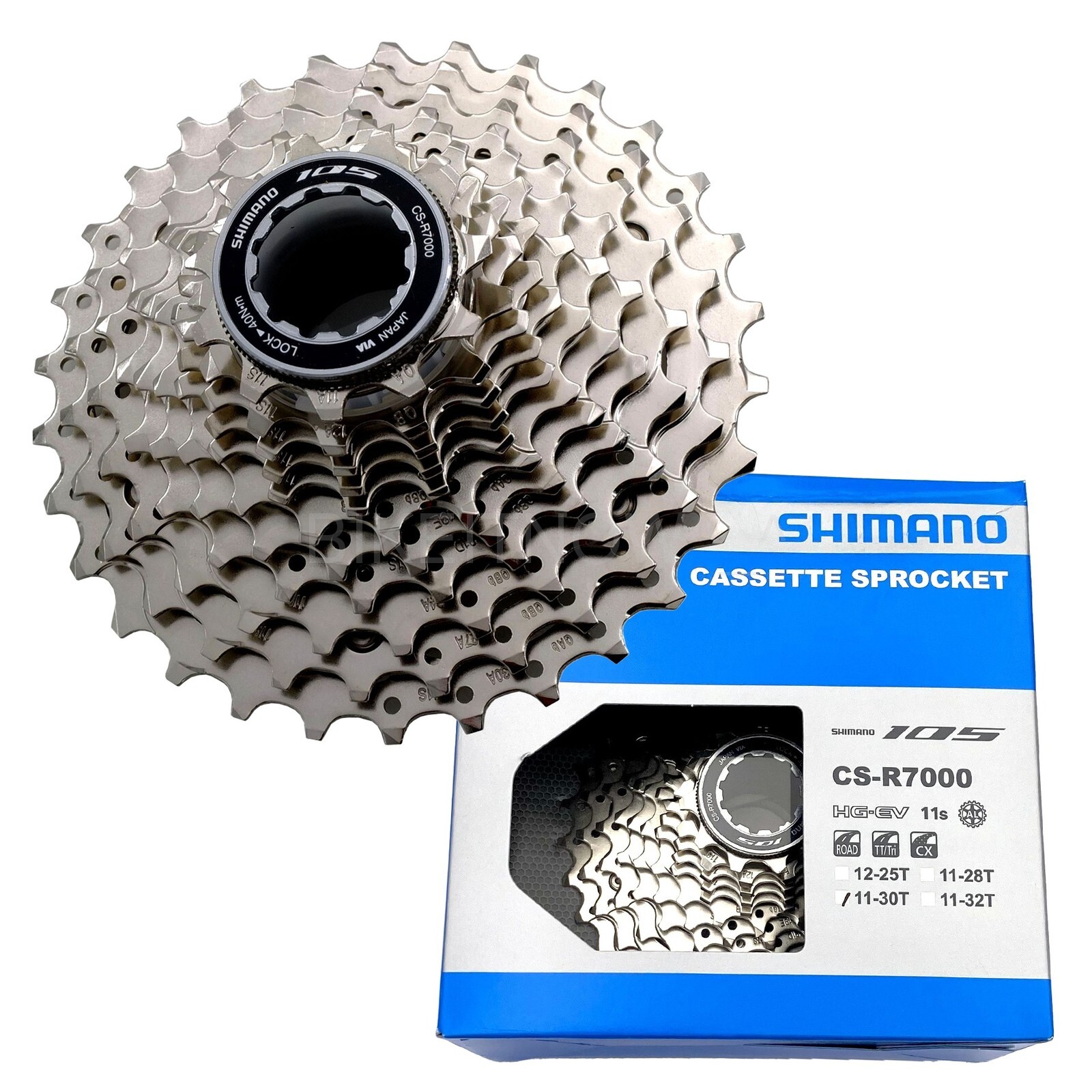 Shimano 105 CS-R7000 Road Cassette Sprocket 11-30T, 11-Speed