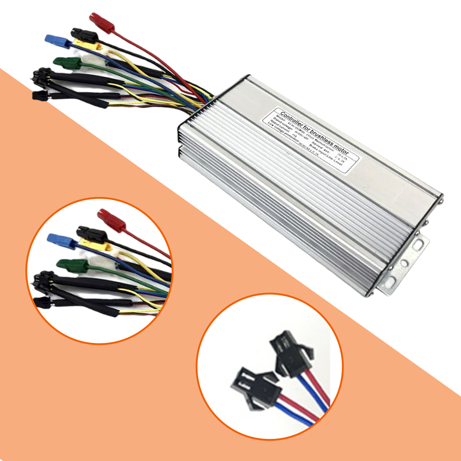 KT 30A DC 36V 48V 1500W Brushless DC Sine Wave For Ebike Controller Regenerative