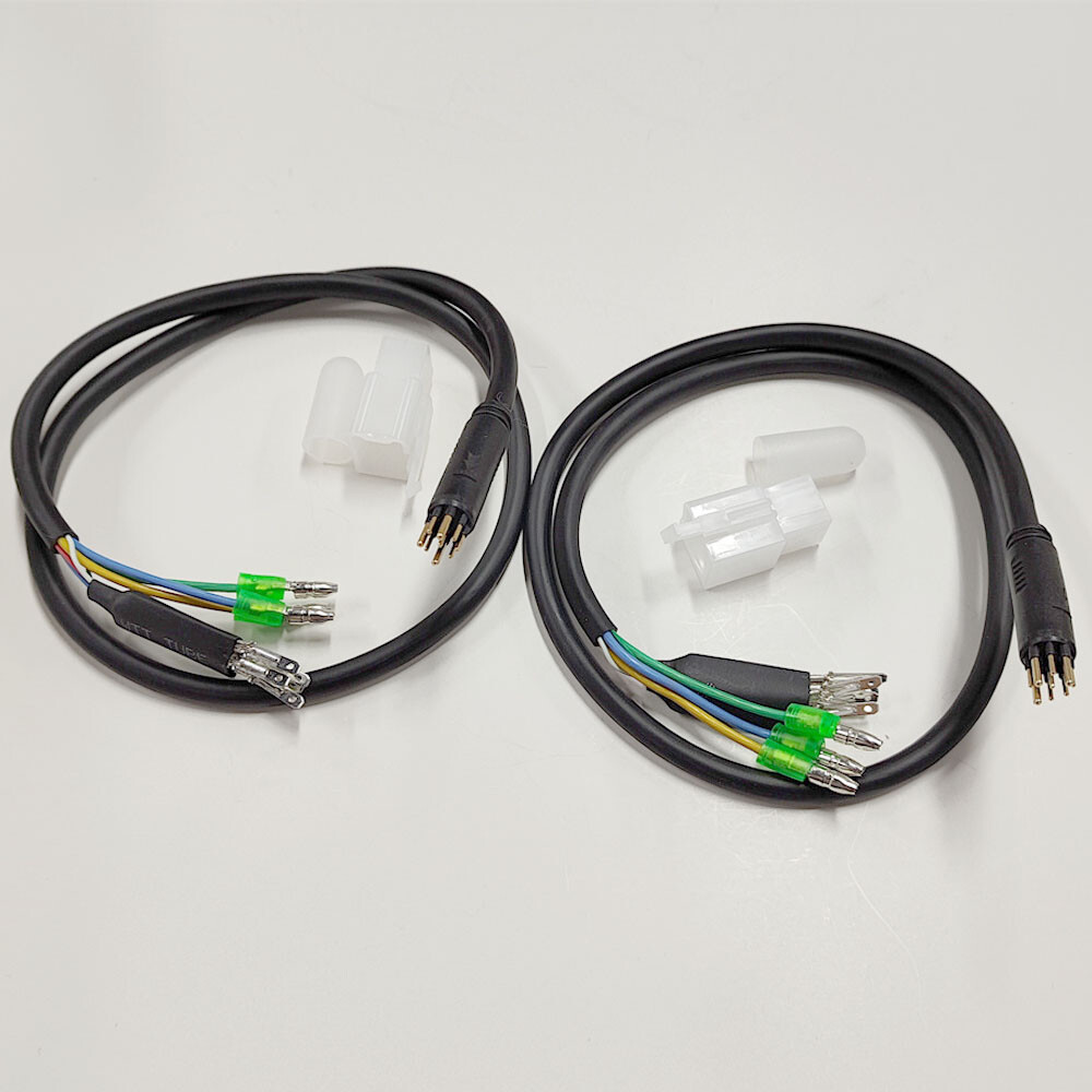 2PC E-bike Motor Extension Cable 9 Pin Male For Front Rear Wheel Hub Motors US