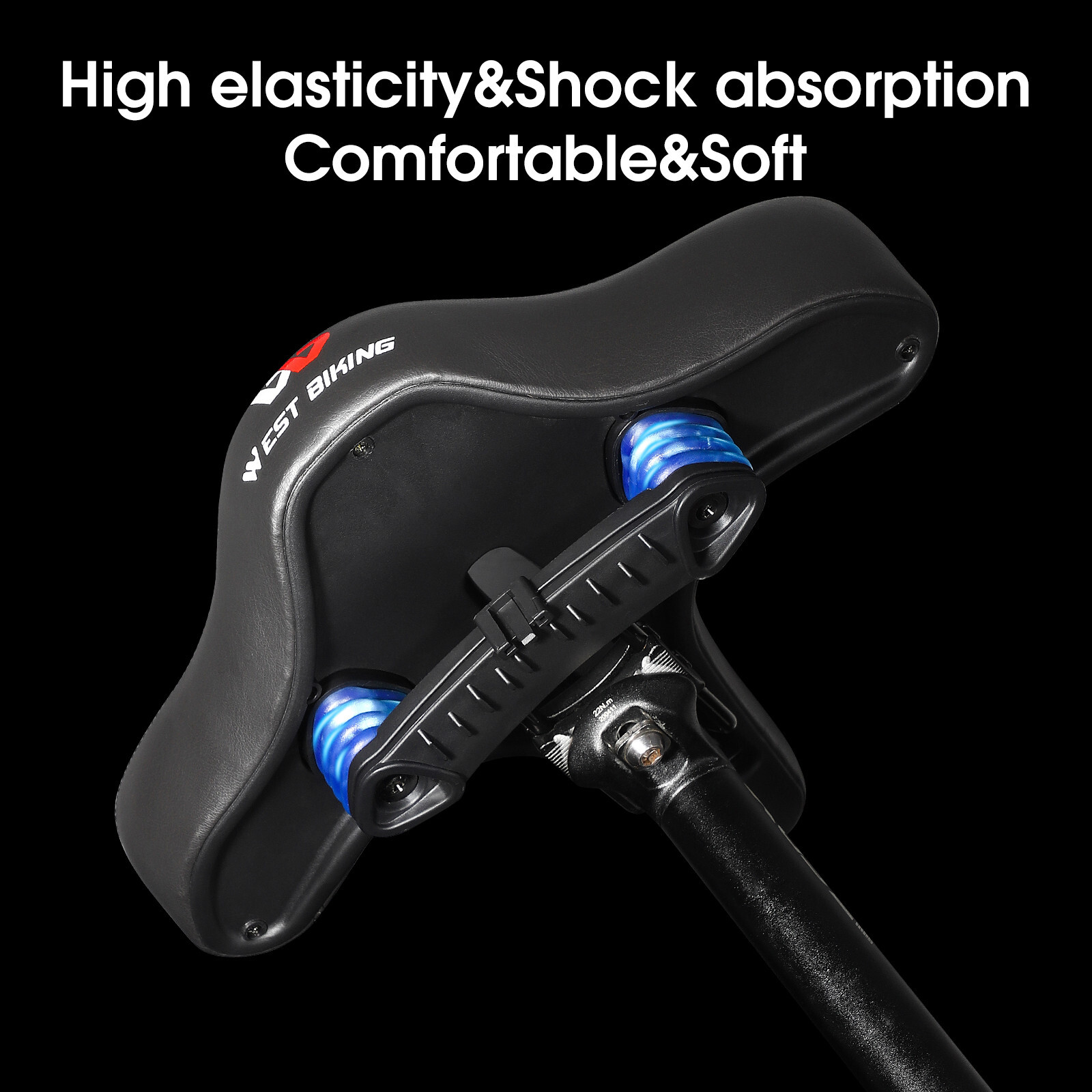 WEST BIKING Widen Ergonomic Bicycle Saddle Soft Cushion Cycling Bike Seat Saddle