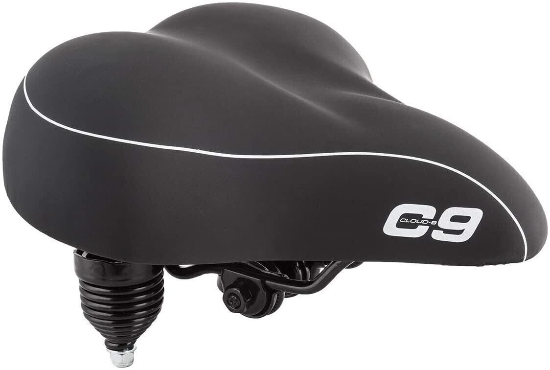 Cloud 9 Black Bicycle Cruiser Anatomic Gel Suspension Saddle 49525