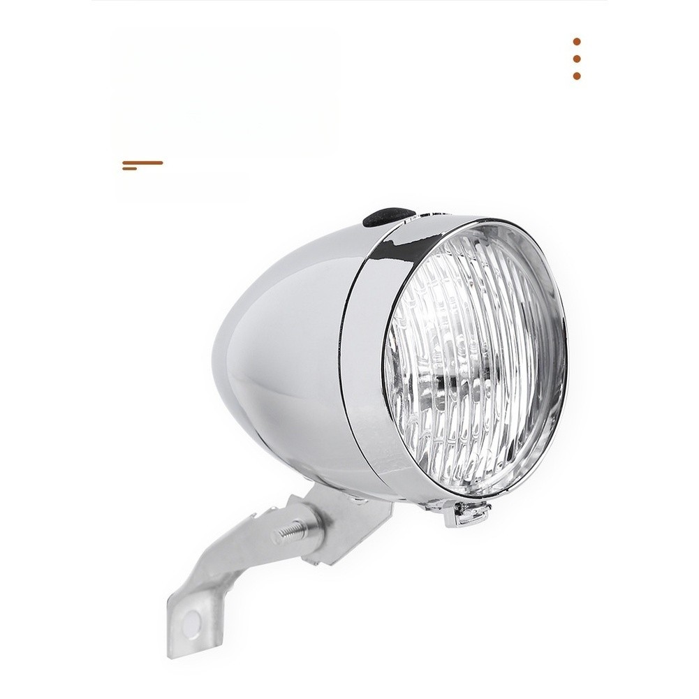 USB Rechargeable Bicycle Headlight with 3 LED Beams Waterproof for Bike