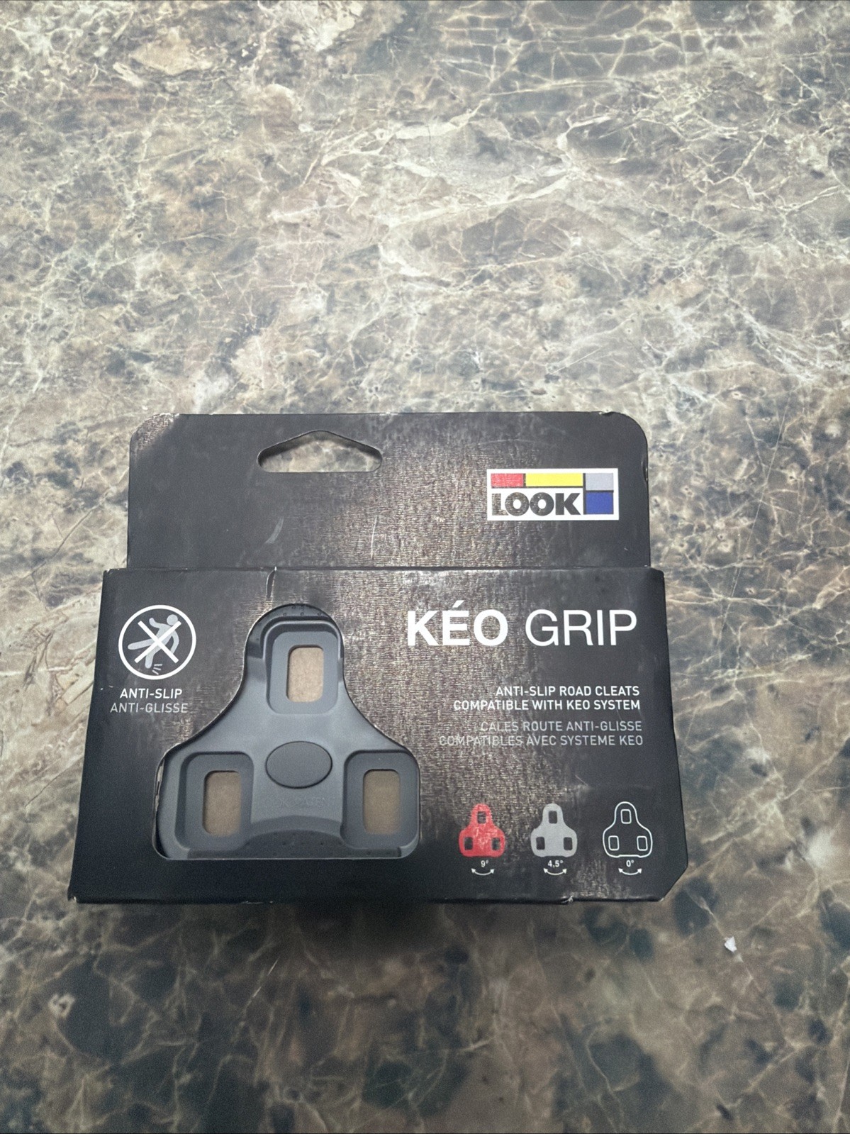 LOOK Keo Grip Gray Cleats 4.5 Degree for Keo Blade Pedals Includes Hardware