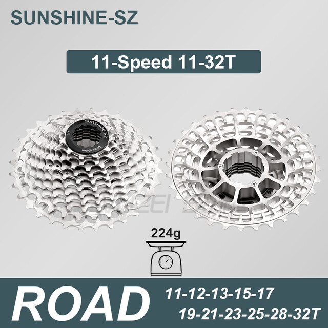 SUNSHINE Road Bike 11/12 Speed Ultralight Cassette 11-28/32/34/36T
