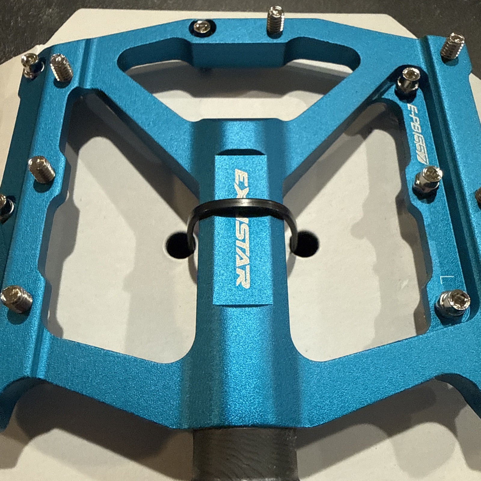 Exustar Pedals EPB557BL Turquoise Blue Aluminum 14oz/pr NIB NICE!