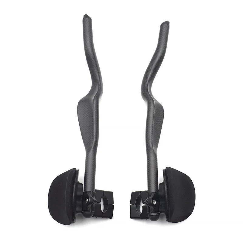 Carbon Fiber Bike TT Rest Handlebars 430mm 35 Degree Trial Triathlon Handlebar