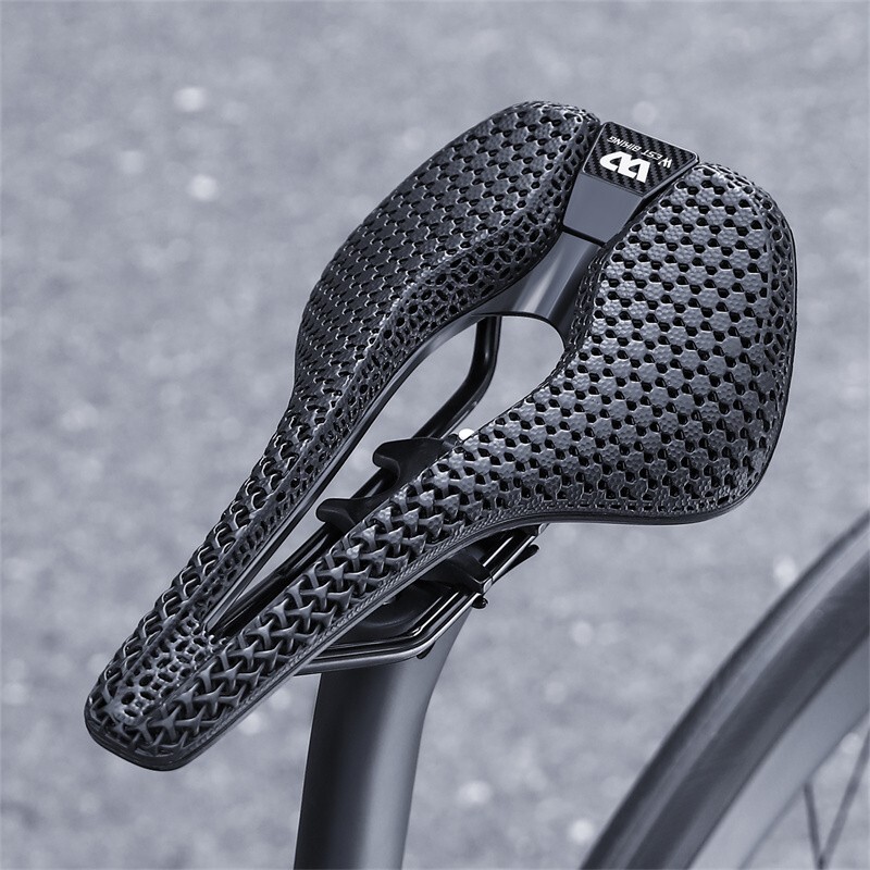 WEST BIKING Hollow Short Nose 3D Printed Bicycle Honeycomb Seat Saddle Cushion