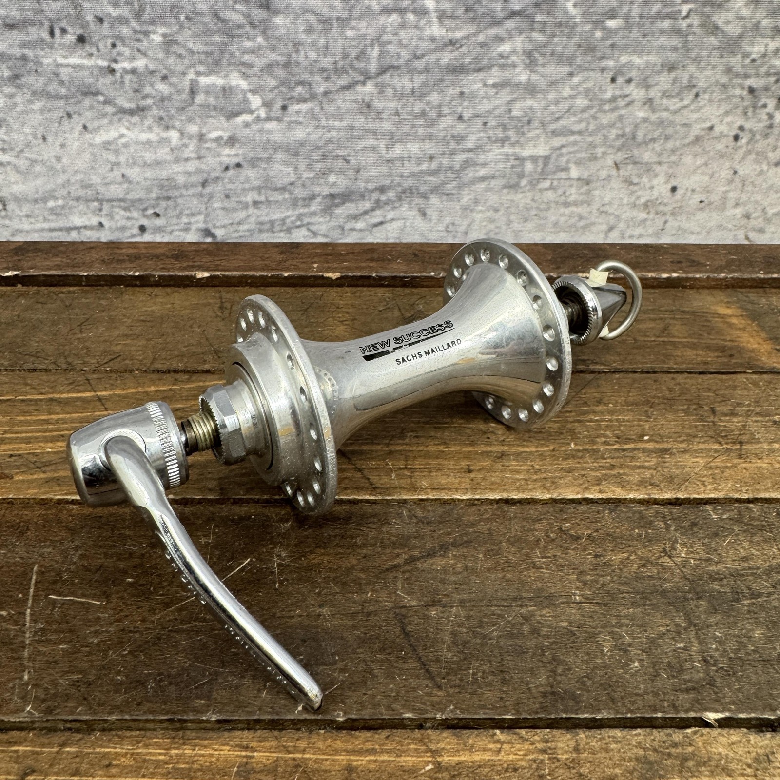 Vintage Sachs Maillard New Success Front Hub 36H 100mm QR Silver Road Bike