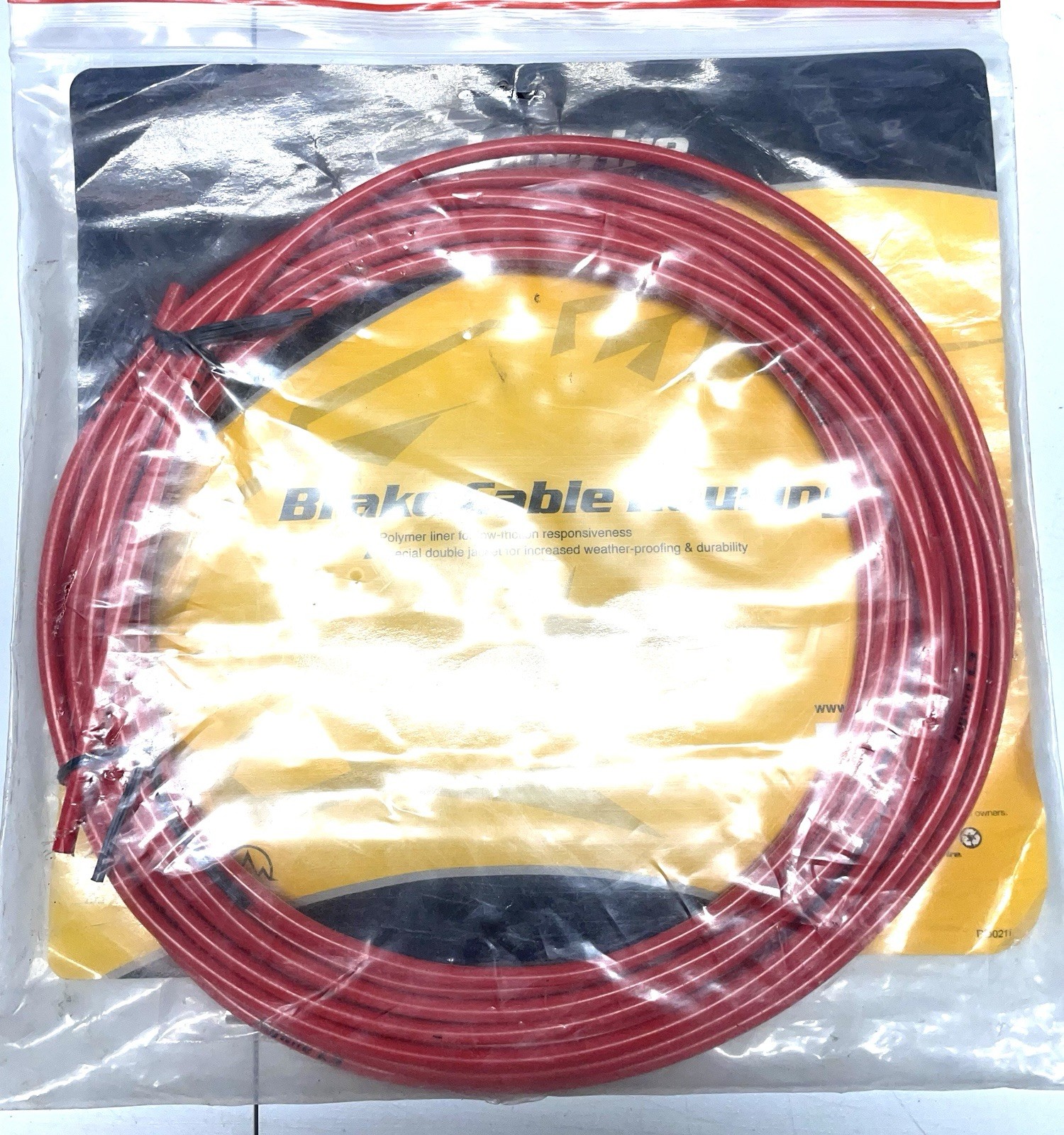 Jagwire L3 Red Brake Housing Polymer Lined NOS 10 Meters