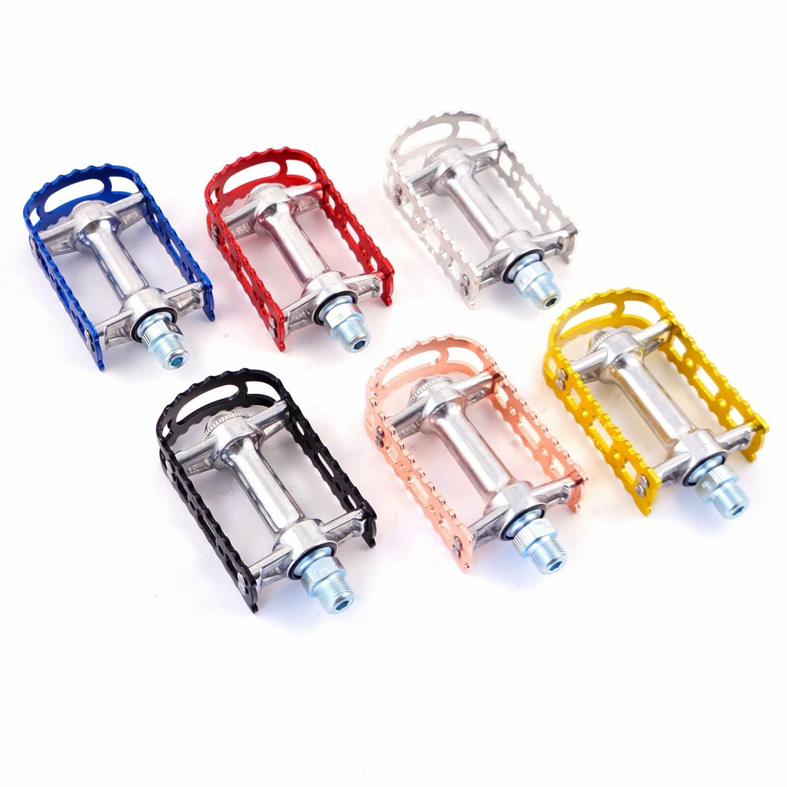 MKS BM-7 Alloy Anodized MTB BMX Old School City Flat Bike Pedal s
