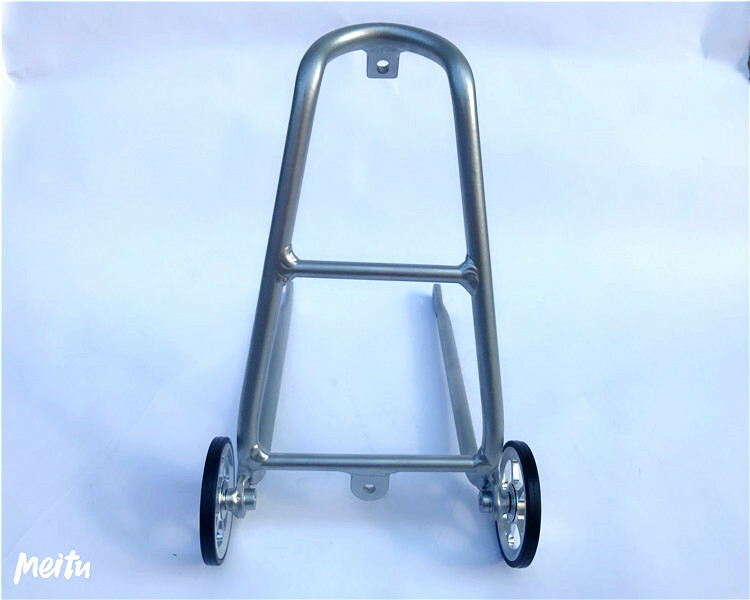 Aolly Rear Rack / EZ Easy wheels for Brompton Bicycle