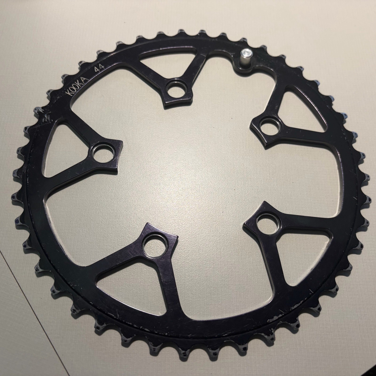 Kooka 44T Black Anodized Chainring 94 BCD USA Vintage MTB
