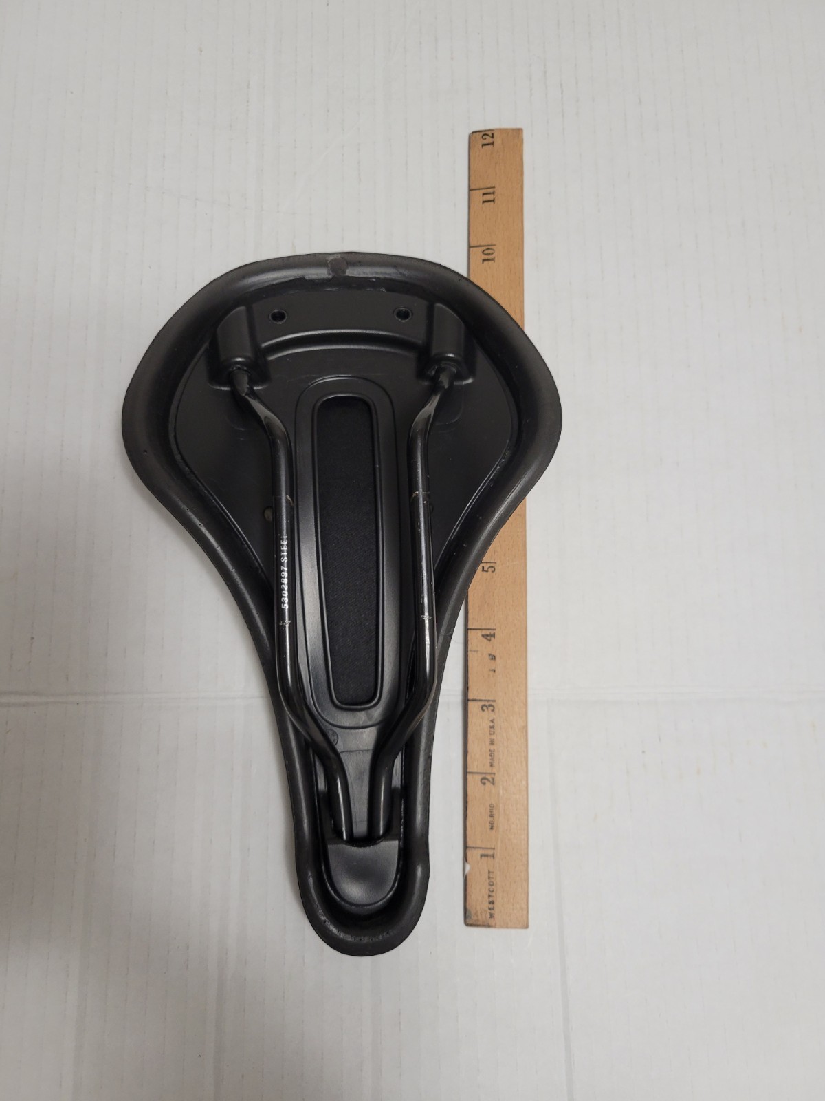 Trek Saddle/Seat w/ Steel Rails, Black, Plastic/Steel, Road/MTB/Hybrid