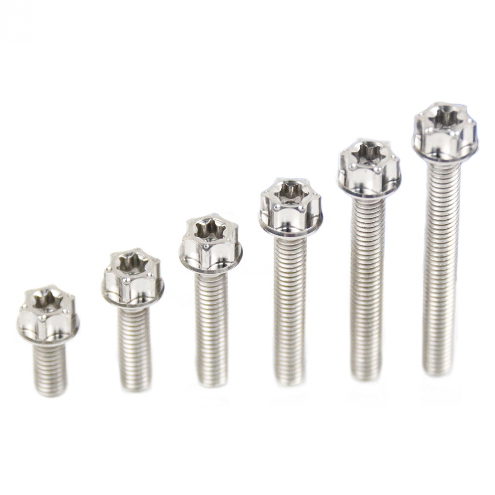 M4x10 15 20 25 30 35mm Titanium Bolts Flange Torx Screws Motorcycle Fastener