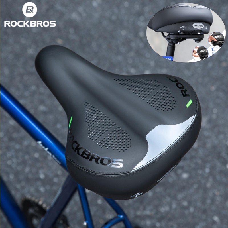 ROCKBROS Bicycle Inflatable Saddle Shock-Absorbing Comfortable Seat Cushion