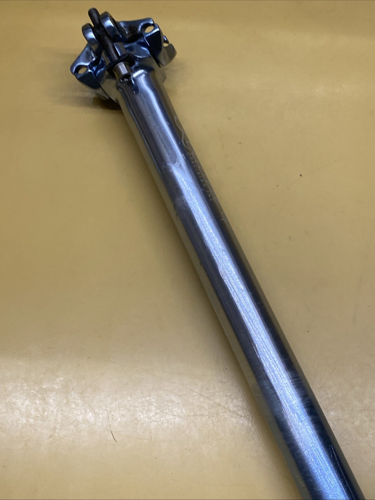 Light Blue(Faded) Silver Loaded Precision Aluminum 27.2 x 400m Straight Seatpost