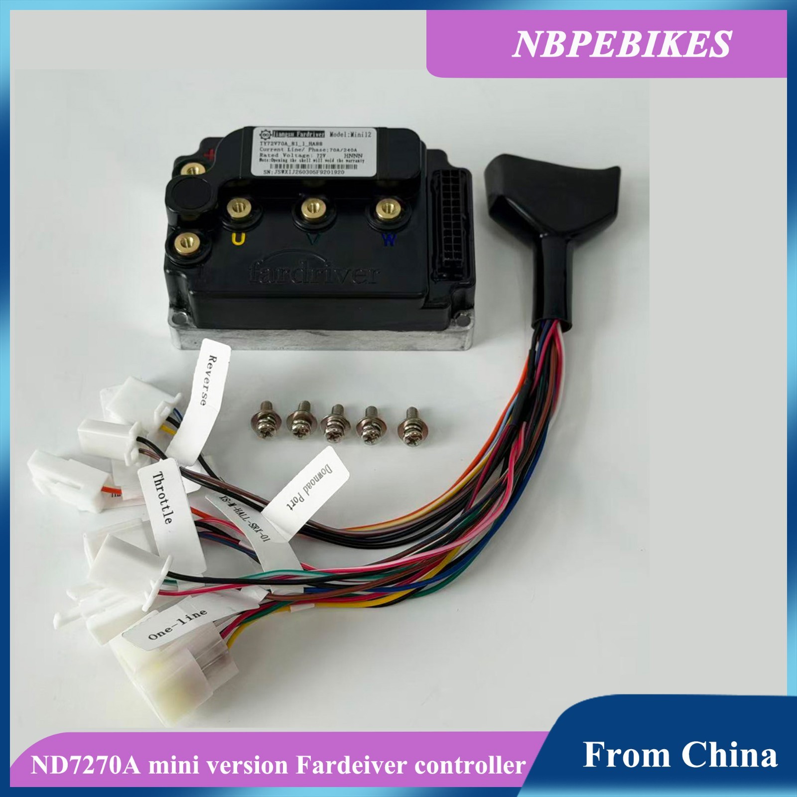Fardriver controller:ND7270A mini12 version controller with Bluetooth adapter