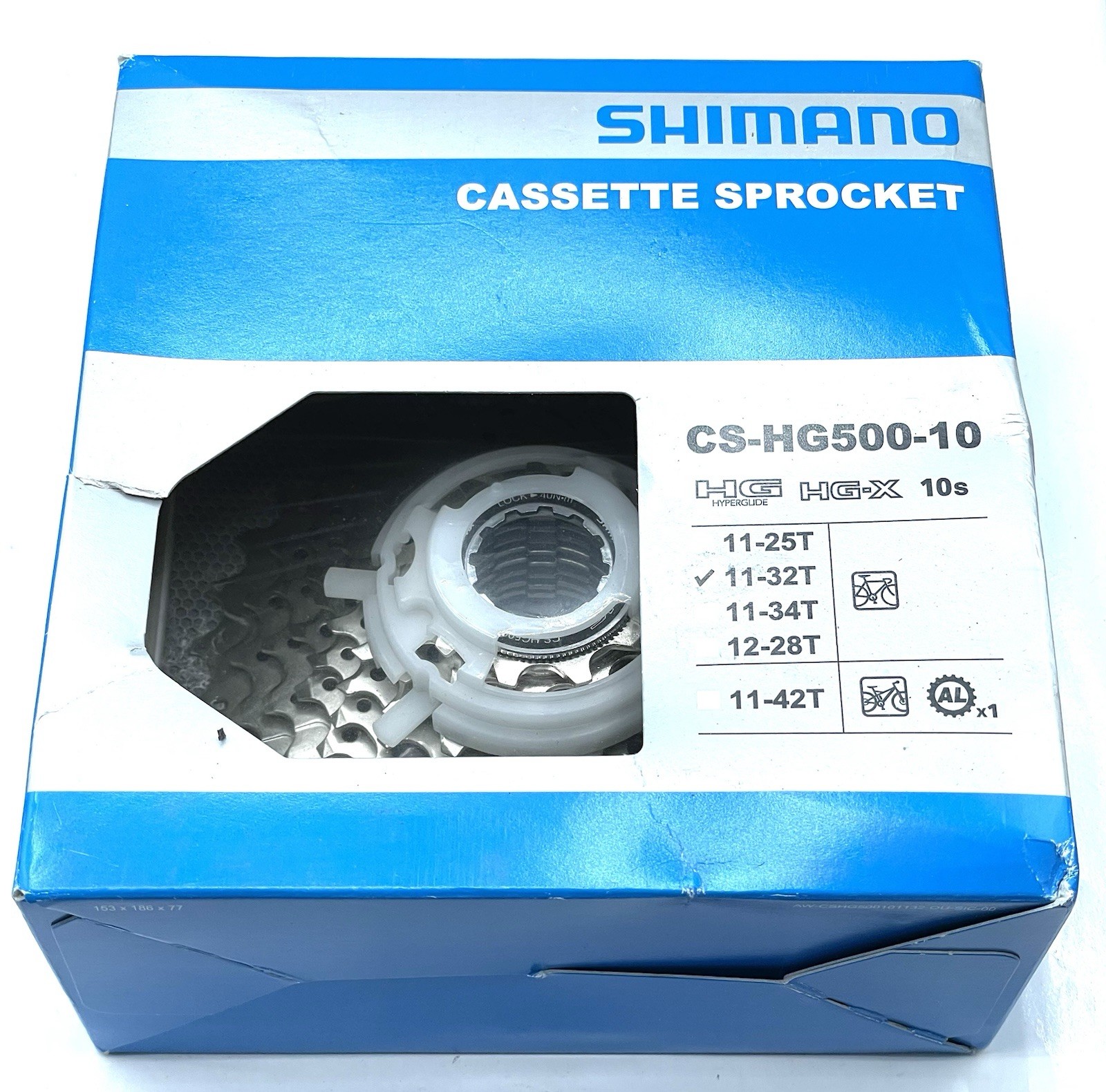 Shimano CS-HG500 Cassette – 10-Speed, 11-32t, Silver NEW