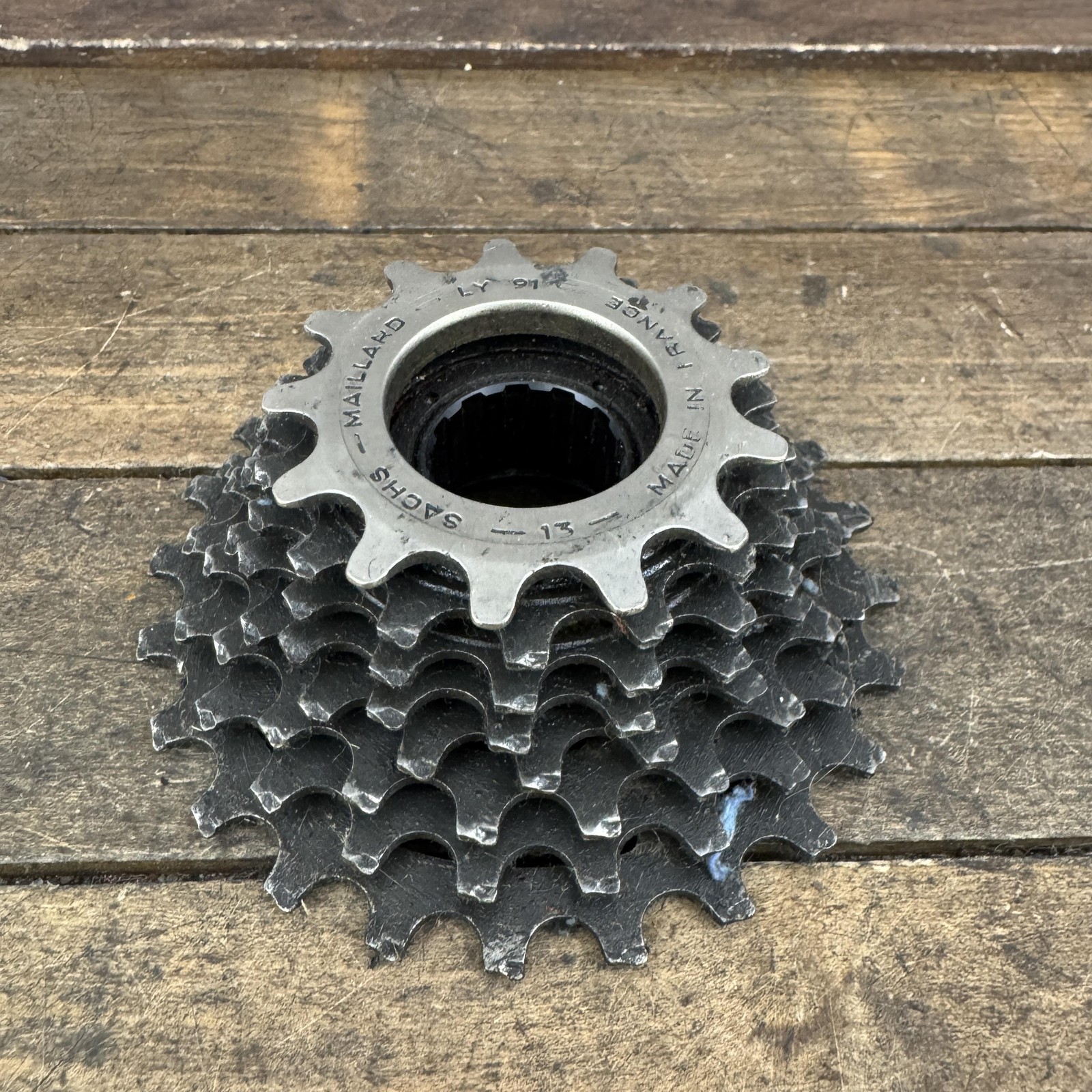 Vintage Sachs Maillard LY91 Freewheel 8 Speed 13-24T 24T Silver France Road 8s