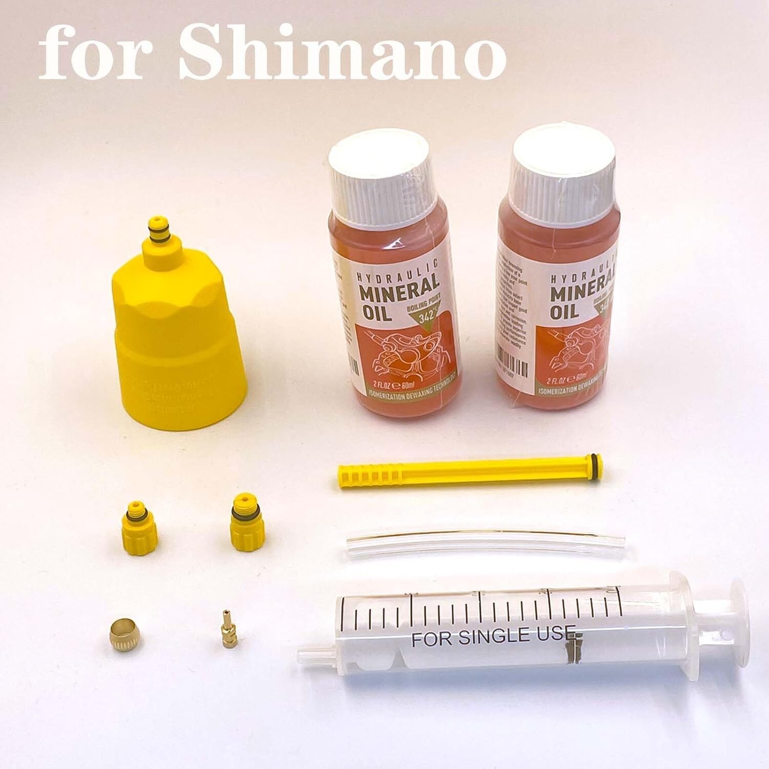 Brake Bleed Kit for Shimano Hydraulic Brakes, Brake Fluid Mineral Oil 120ml …