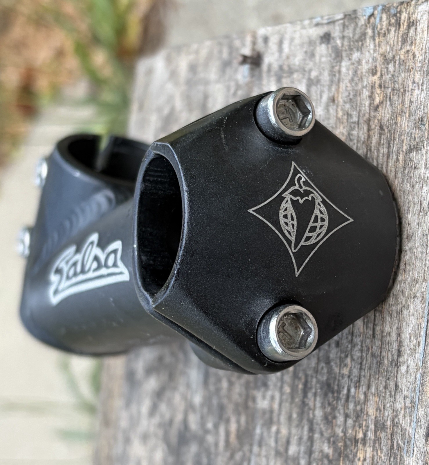 Salsa Threadless Stem 1 1/8″ Steerer 25.4 Riser 80mm Black Vintage Mountain Bike