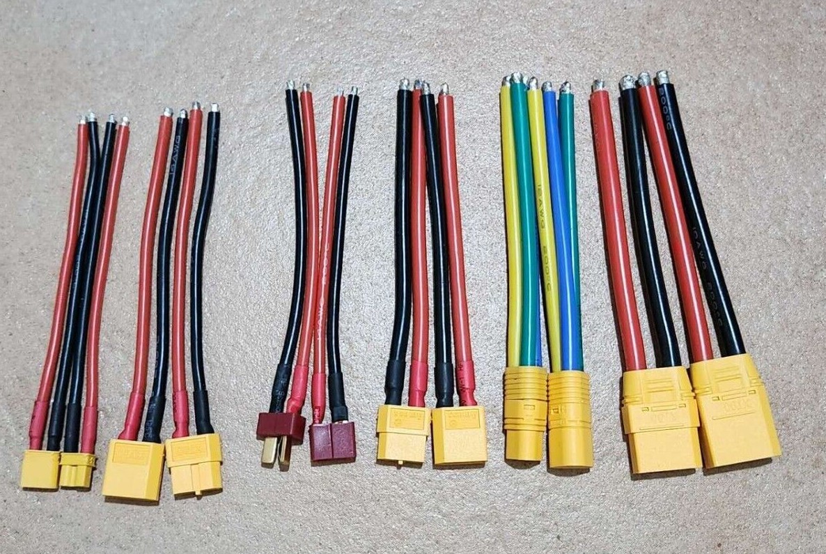 Bistro e bike battery T, XT30 XT60 XT90 MT60 power / phase plug +cable