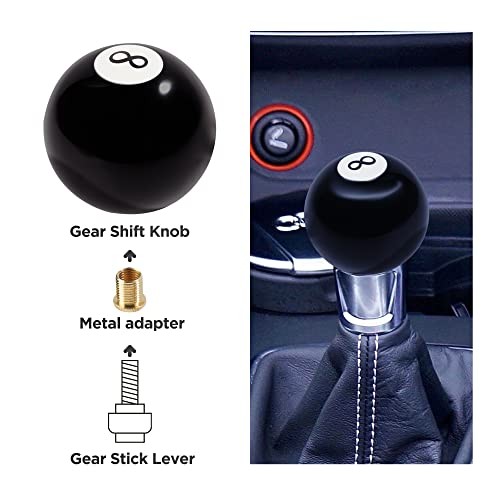 Shift Knob Manual Gear,Round Shift Knob Acrylic Gear,4 5 6 Speed Black8