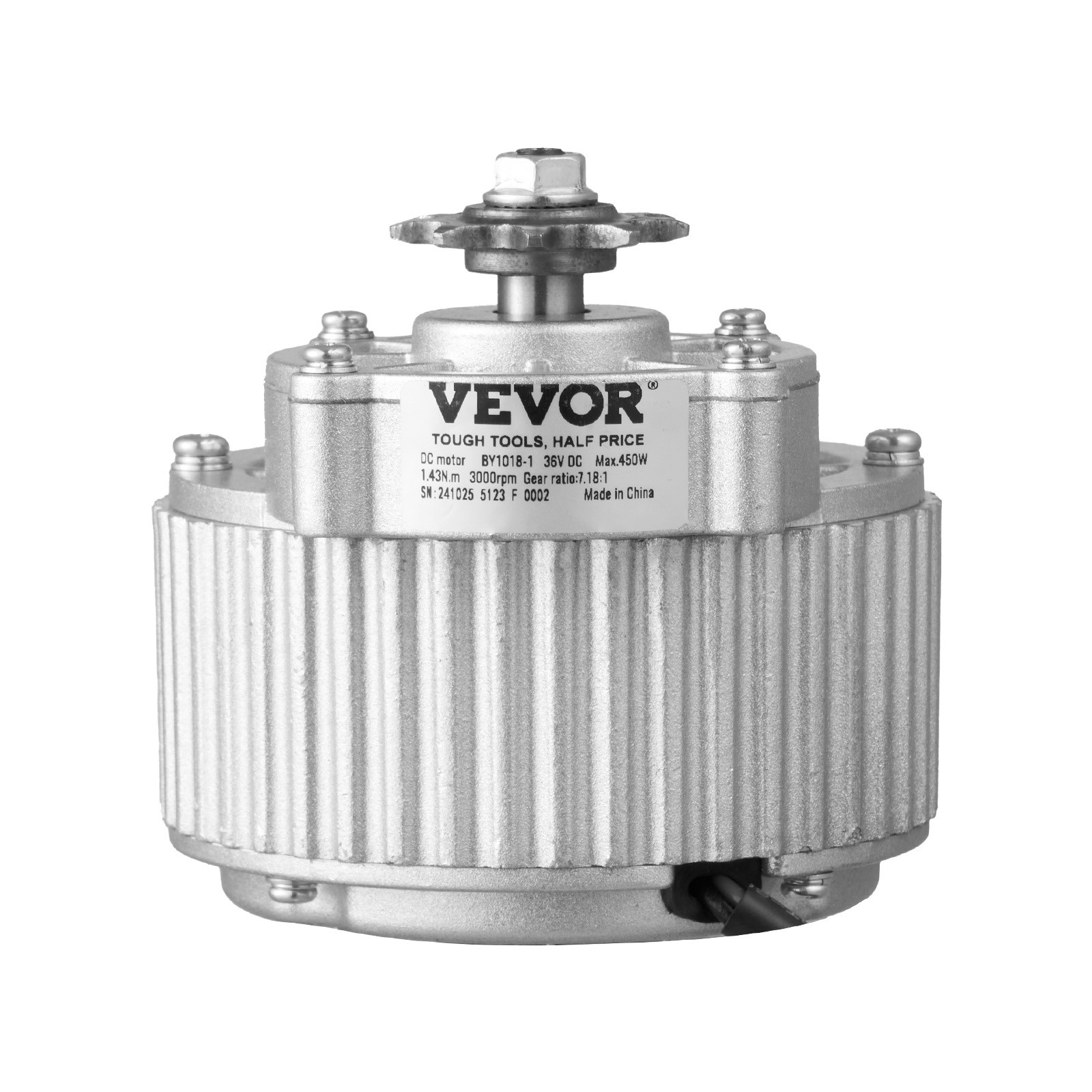 VEVOR 450W Electric Brushed DC Motor Kit 36V 3000rpm Motor with Controller