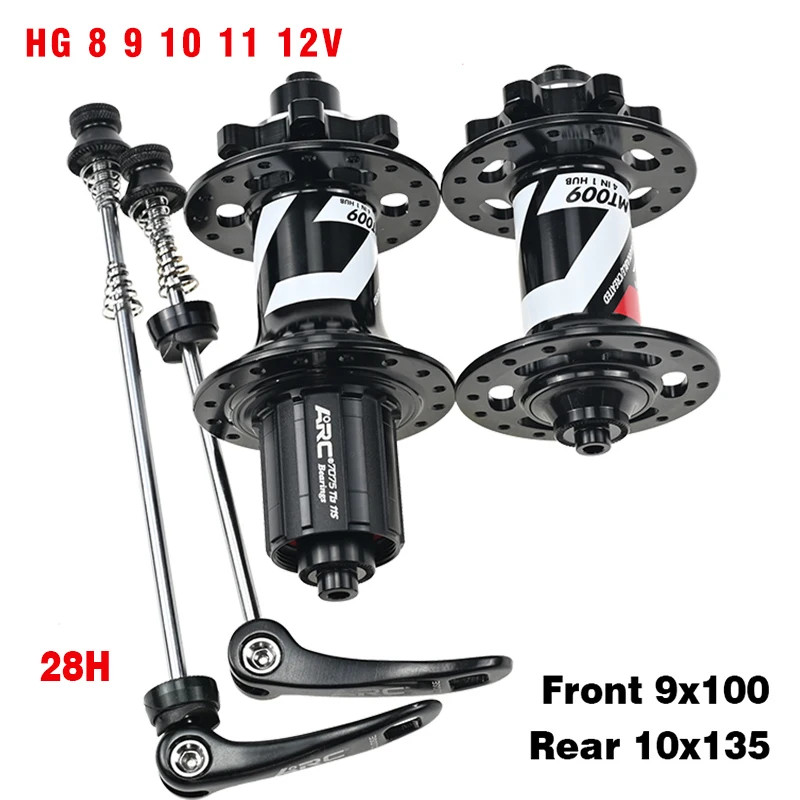 ARC MTB Hub 28H/32H/36H 6 Pawls 114 Clicks Disc Brake HG/MS/XD 12 Speed