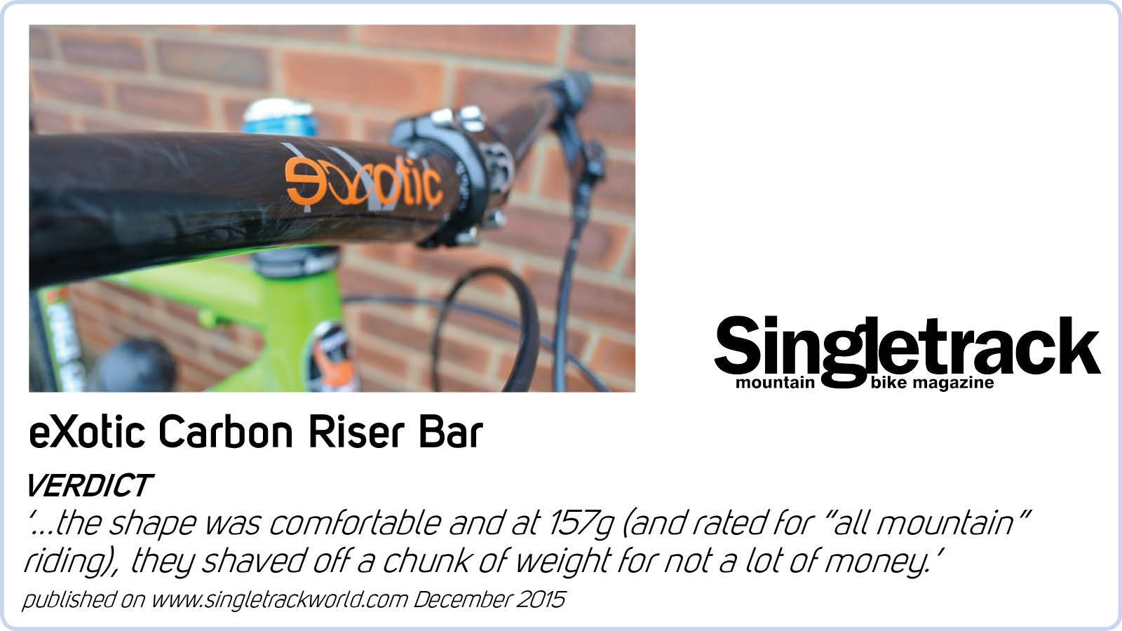 eXotic Full Carbon Riser Bar 780 800 820 840 mm Handlebar 33in Wide Handle Bars