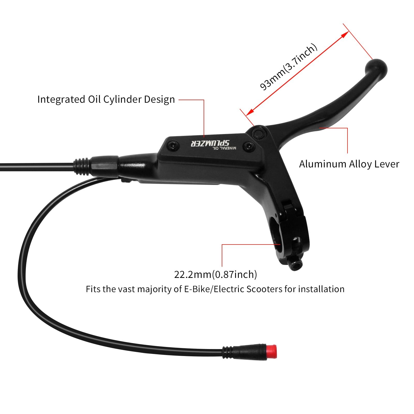 ZTZ 4Piston eBike Hydraulic Brake Set,2PIN PowerOff Hydraulic Disc Brake for …