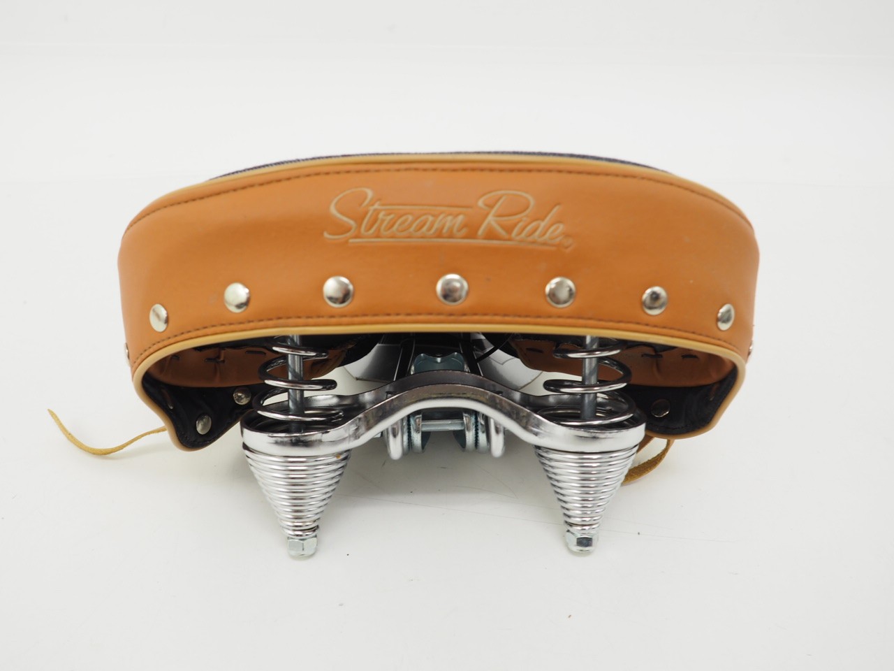 New! Electra Stream Ride Denim Studded Saddle Blue/Brown w/ Tassles for Cruiser