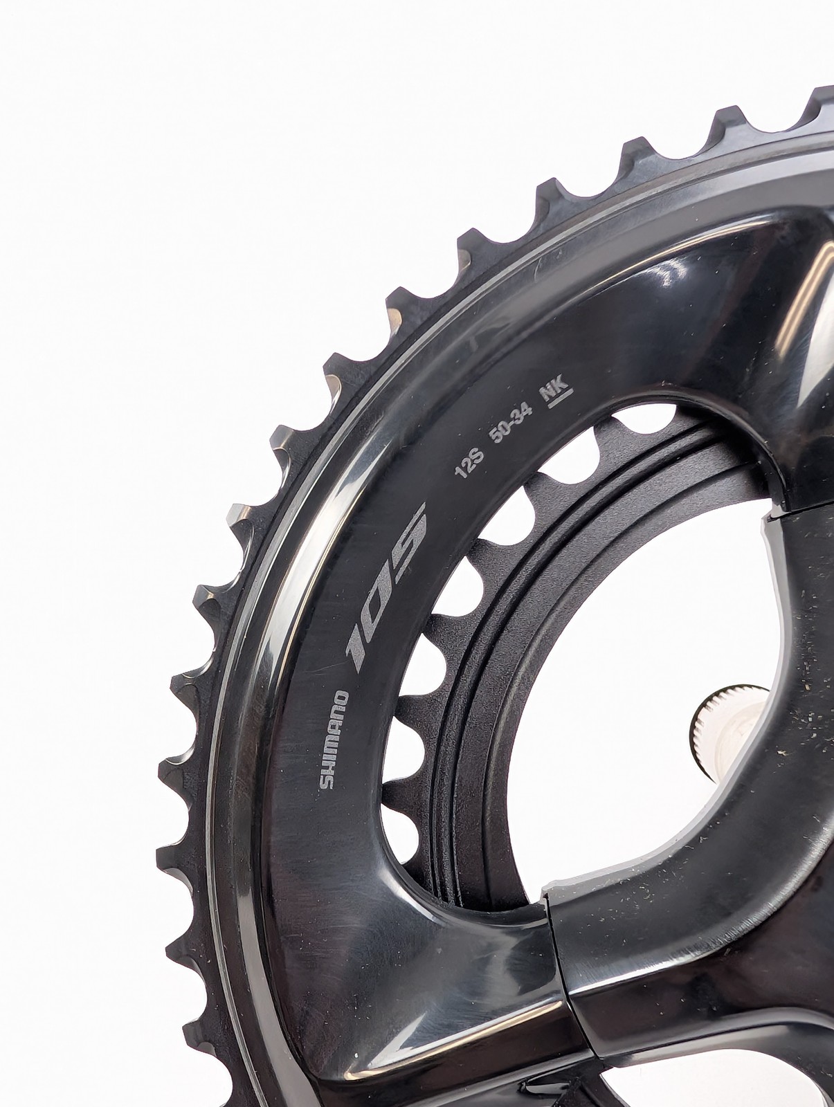 Shimano 105 FC-R7100 Crankset 12-Speed 165mm 50/34T Double Hollowtech II Black