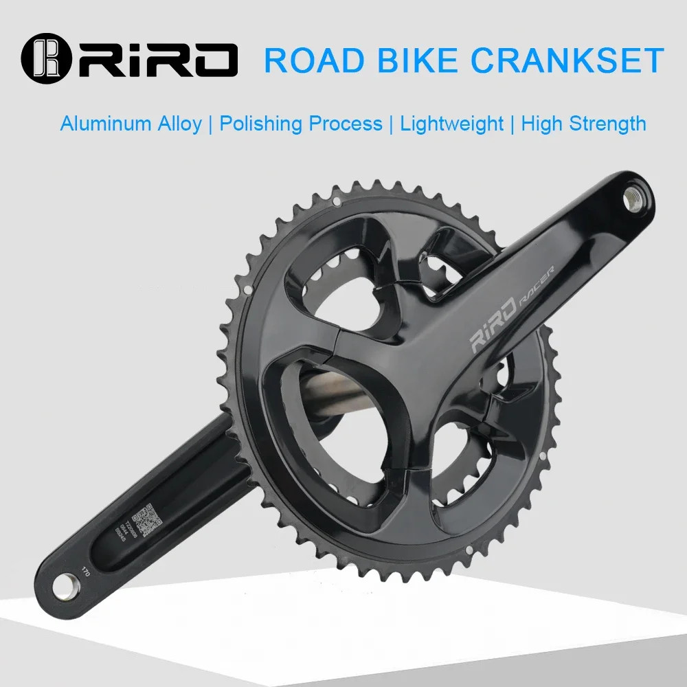 RIRO RACER R9 Road Bike Crankset 170mm 110BCD 50-34T 53-39T Double Chainring
