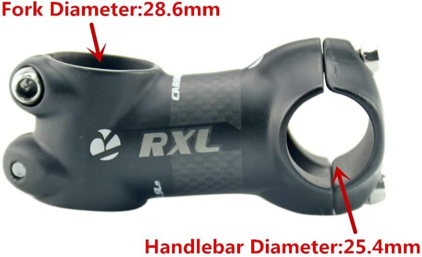 RXL 25.4 Carbon Fiber Bicycle Stem – Sleek 50mm Design for Mountain & Road