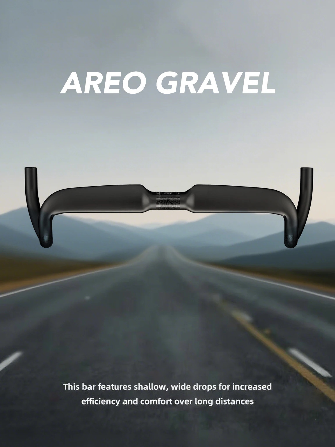 Carbon Aero Gravel Bike Handlebar Full Internal Cable 31.8mm Drop Bar