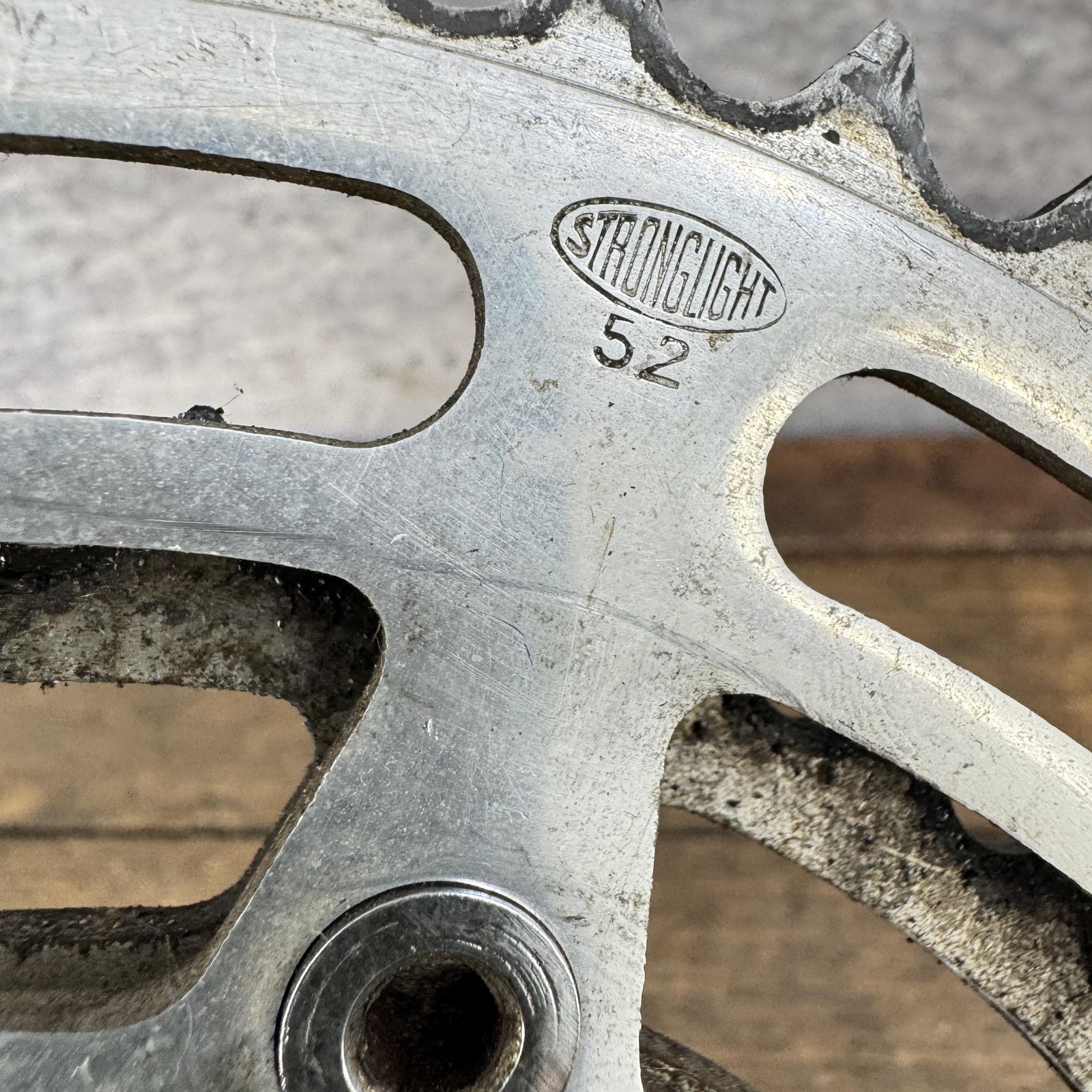Vintage Stronglight 49D Crankset 170mm 52/40T Road Bike Double Alloy France