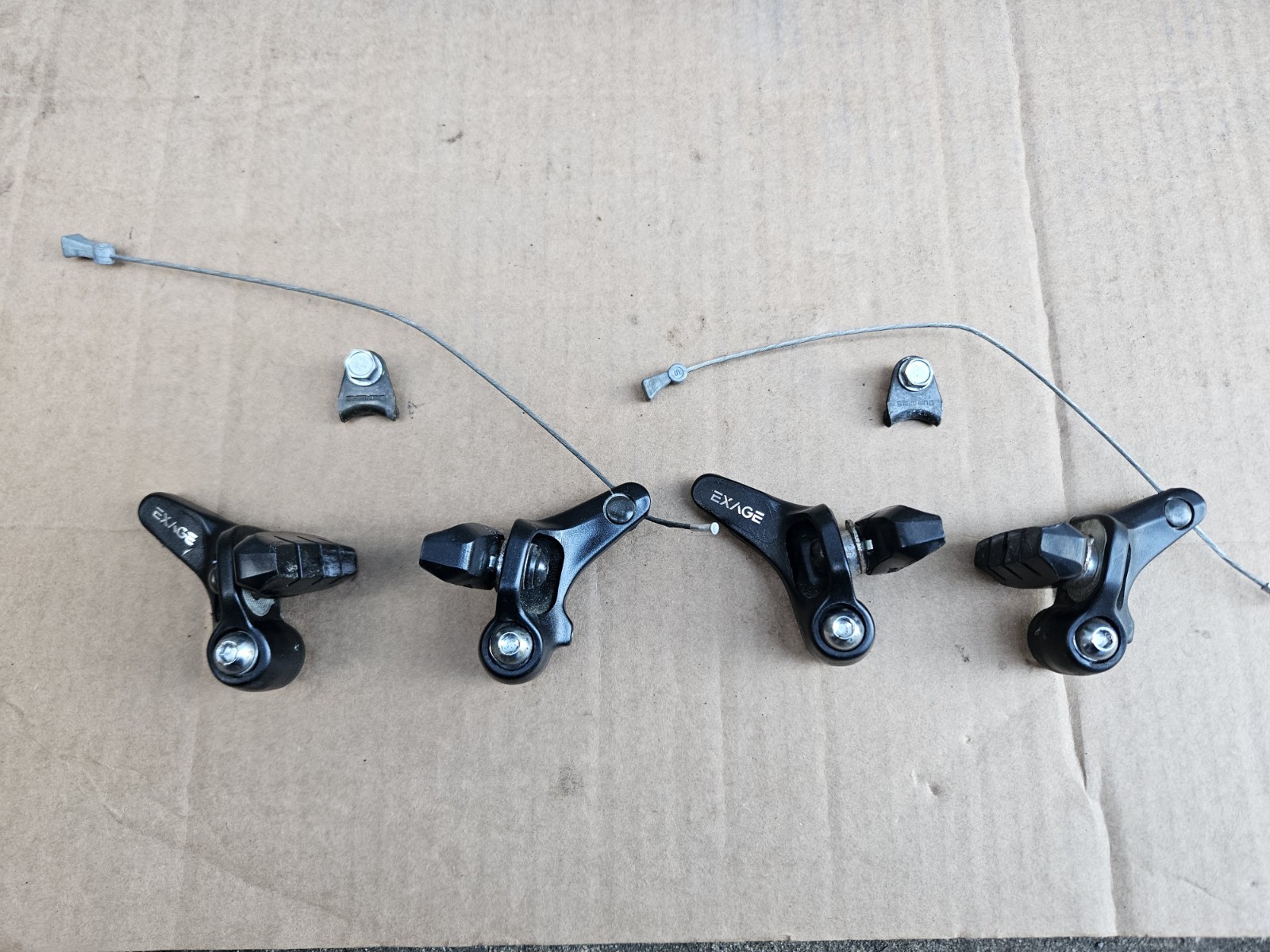Shimano Exage Cantilever Brakes Front + Rear Set BR-M351 Black Japan low miles