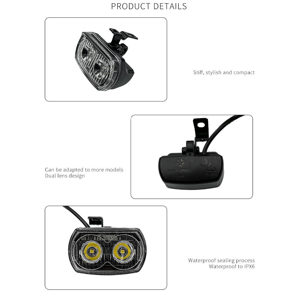 Front Light Motor Taillight Bicycle Taillight for E Bike High Quality Material