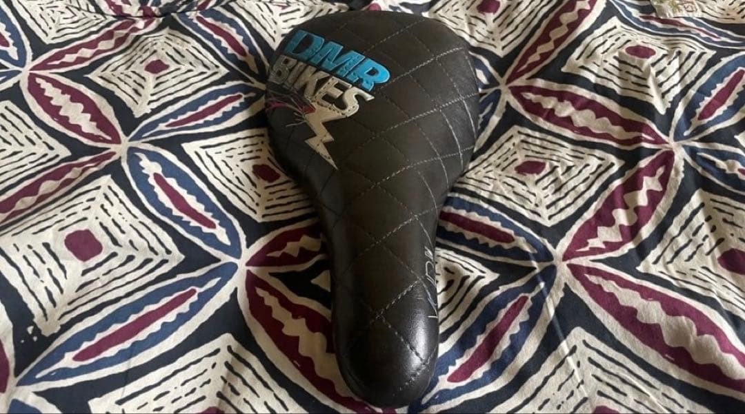 DMRBIKES Black Quilted Saddle Used Good Condition 10 Years Old