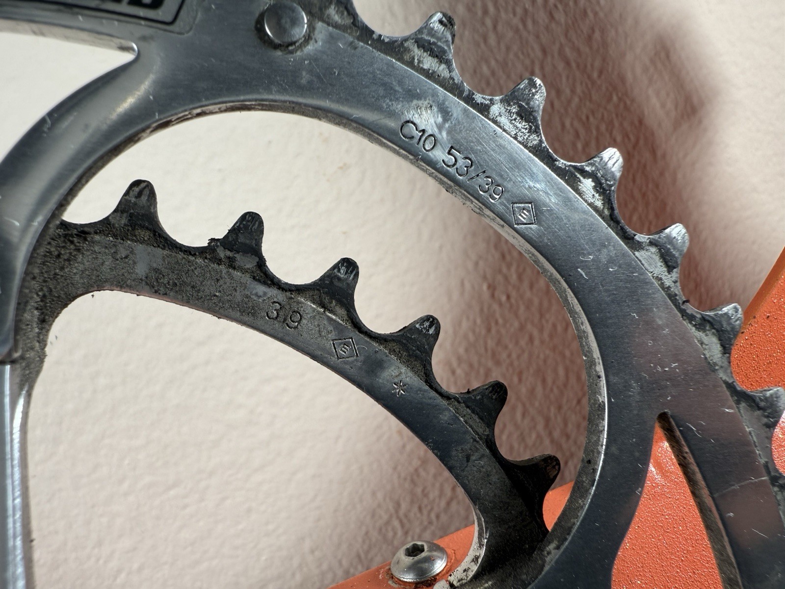 Campagnolo Centaur 10 Speed Double Crankset 53-39 Tooth Silver 170 #11