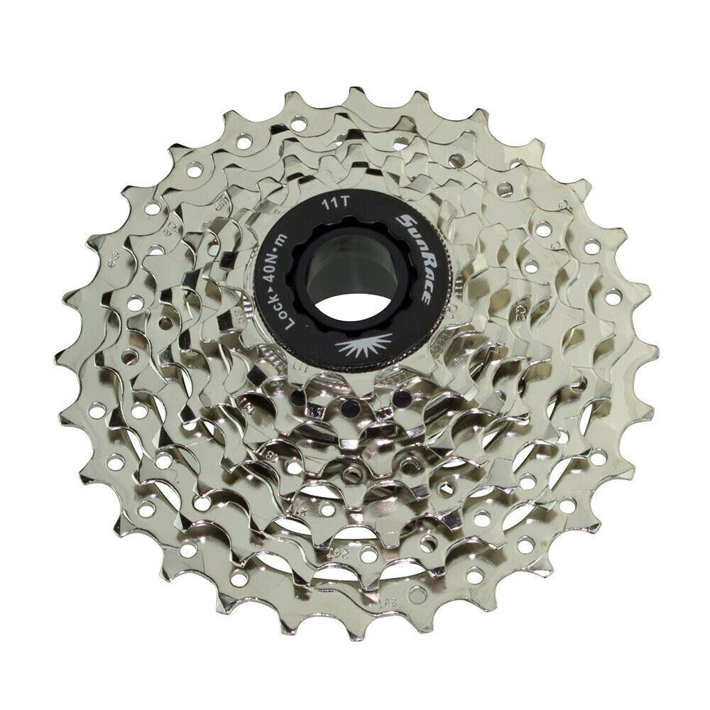 8 Speed Sun Race Cassette 11/28T Index CSR86 Nickel Sun Race
